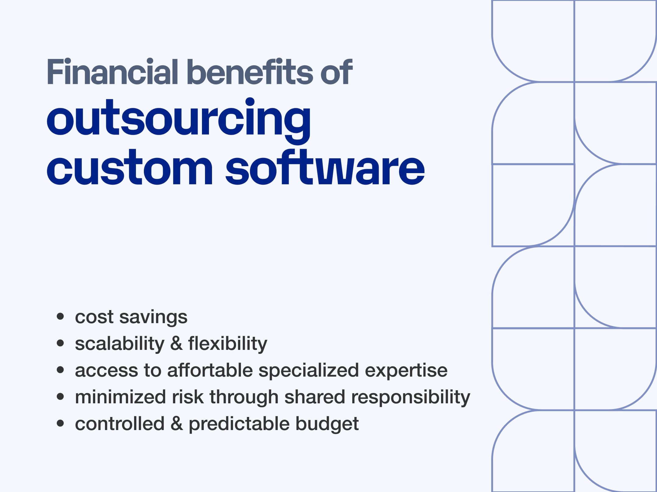 Financial Benefits of Outsourcing Custom Software