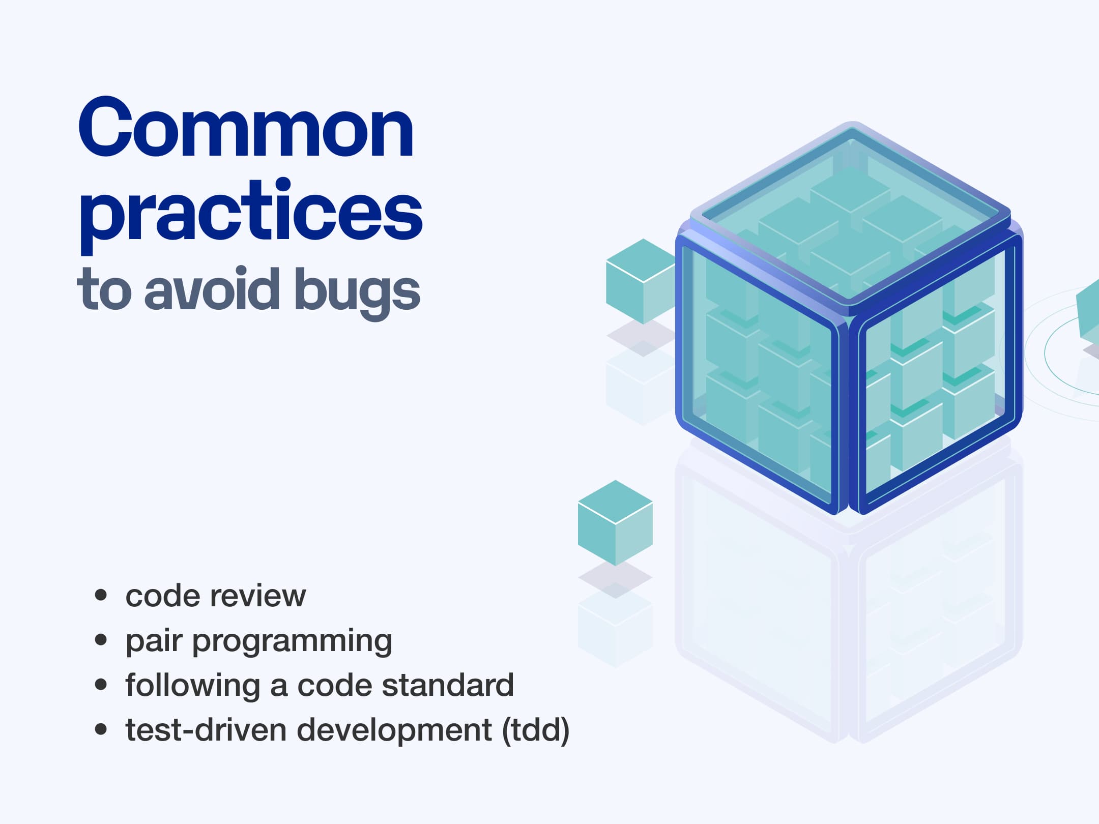 Common Practices to Avoid Bugs.