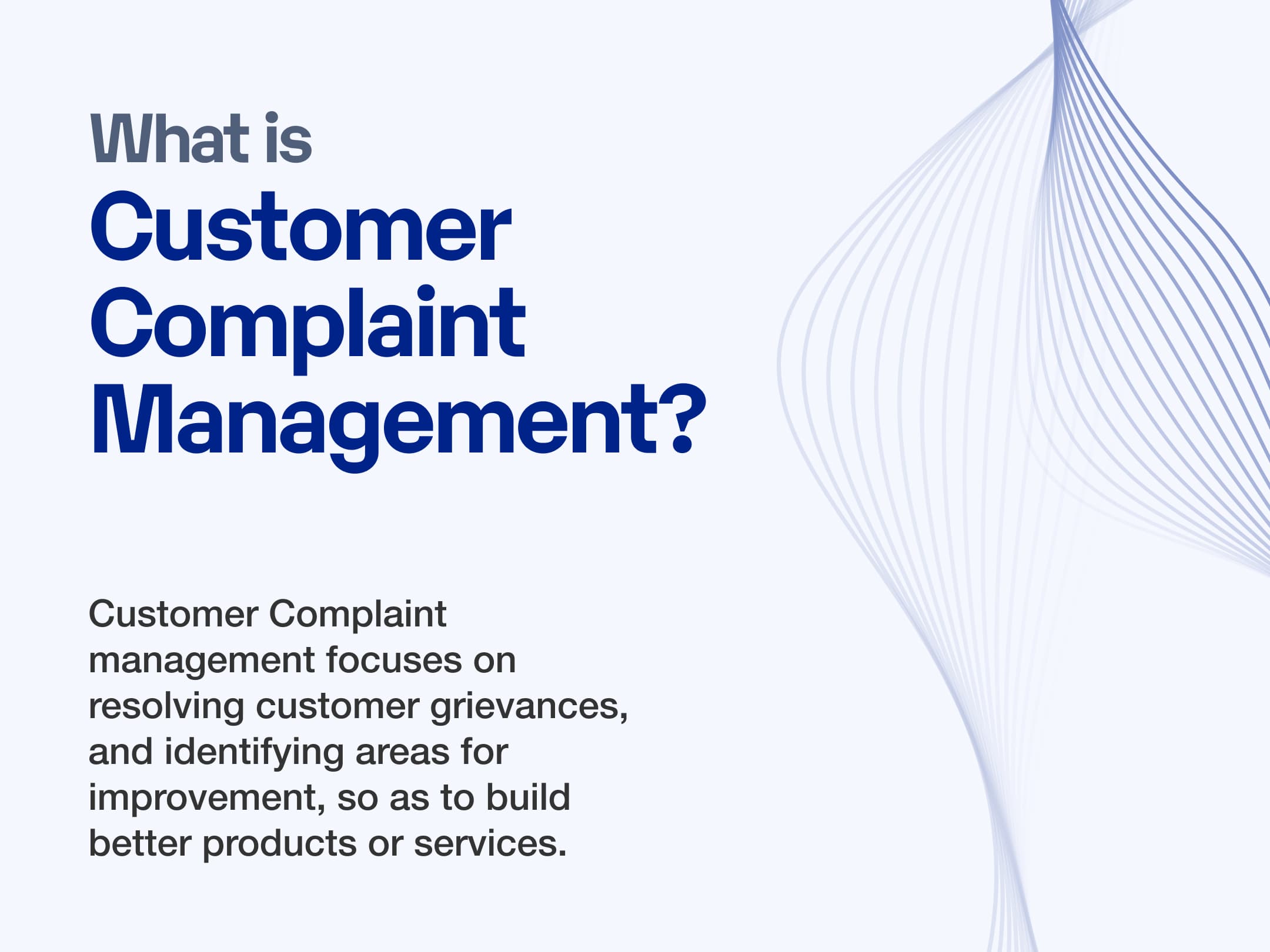 What is Customer Compliant Management